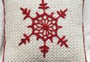 Snowflake Christmas pillow